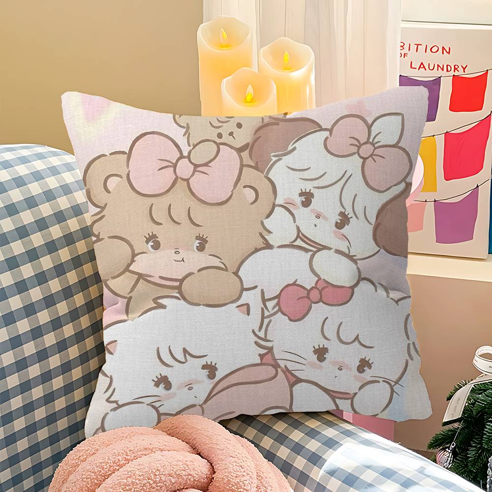 Cute M-Mikko I-Illustrations Pillowcase Toon Gift Cushion Cover Bedroom Home Sofa Chair Seat Decor Pillow Case