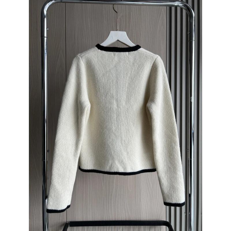 Pletený kardigan s páskem Módní sešívaný barevný blokový design Dámský pletený kardigan s dlouhým rukávem