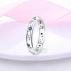 Huitan Unique Star Moon Designed Women’s Ring Shiny Blue/White Cubic Zirconia Intersperse Finger Accessories Daily Party Jewelry
