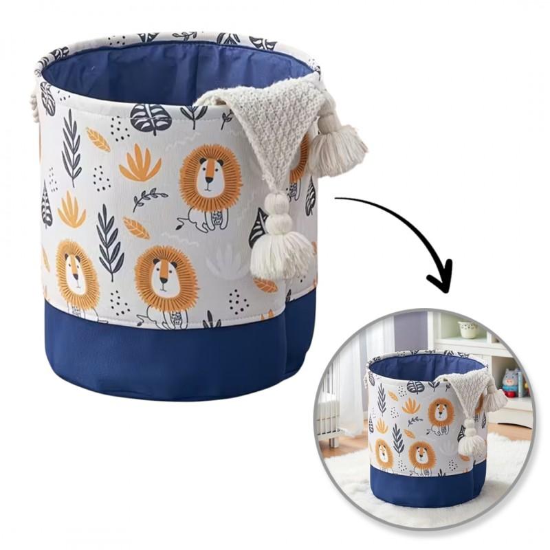 Pojemnik Na Zabawki Kosz Worek Na Pranie Organizer Lwy 40X35 Cm Kufer