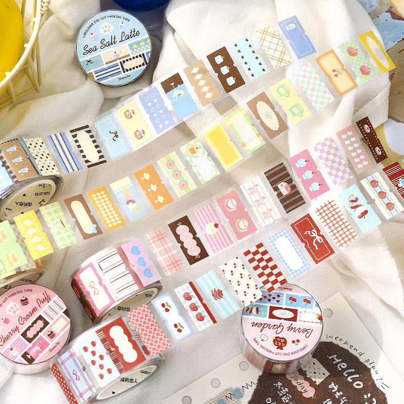 JIAMEI 30mm * 3m Afternoon Tea Symphony Series Kawaii Ins Label Die Cutting Tape DIY Diary Scrapbook Journal Supplies