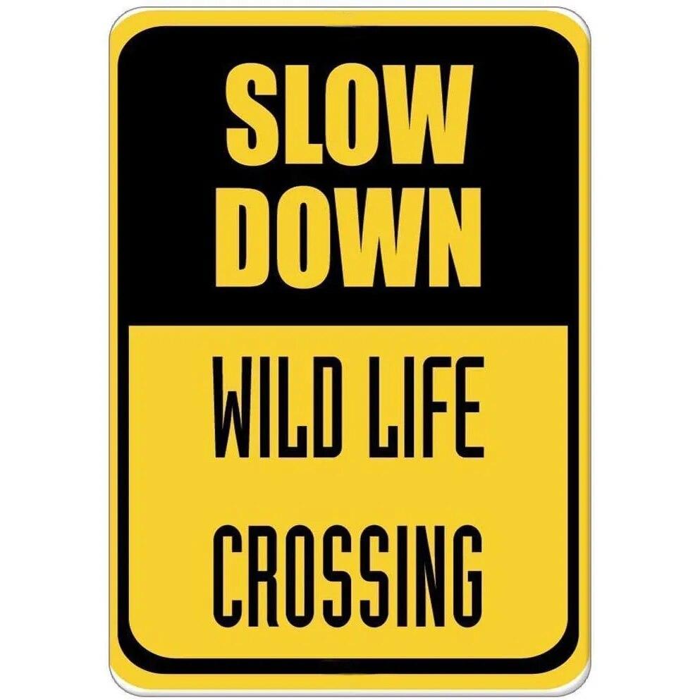 Retro Metalowe Tabliczki Spowalniaj Dzieci i Zwierzęta przy zabawie Plakaty Vintage do Domu Ogrodu Baru Jaskini Mężczyzny Kawiarni Dekoracja Ścienna Biura Prezent