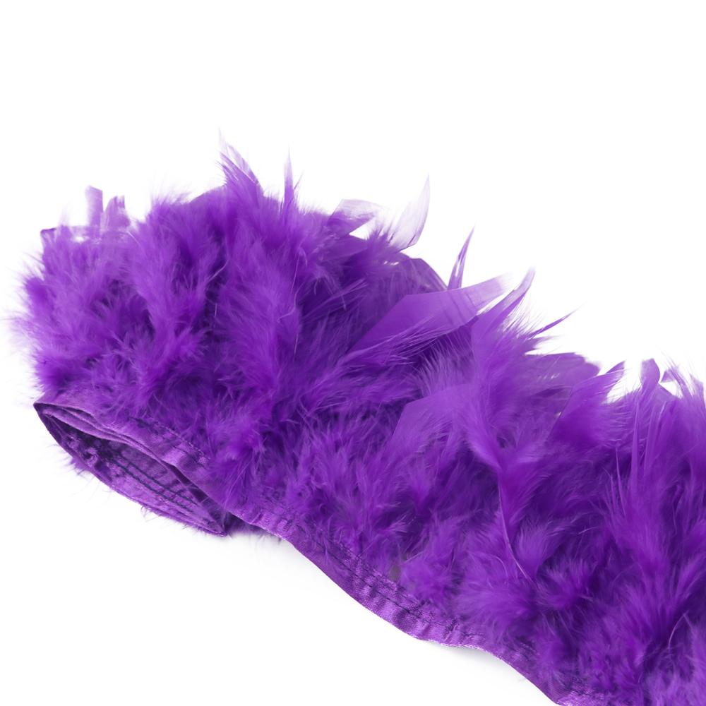 1Meter Natural Turkey Feathers Trims Fringe 10-15cm for Wedding Clothing Decoration Accessories DIY Feather Ribbon Sewing Crafts