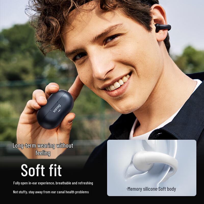 SANAG Z36 Bone Conduction Open-Ear Clip-On Bluetooth Sports Earphones