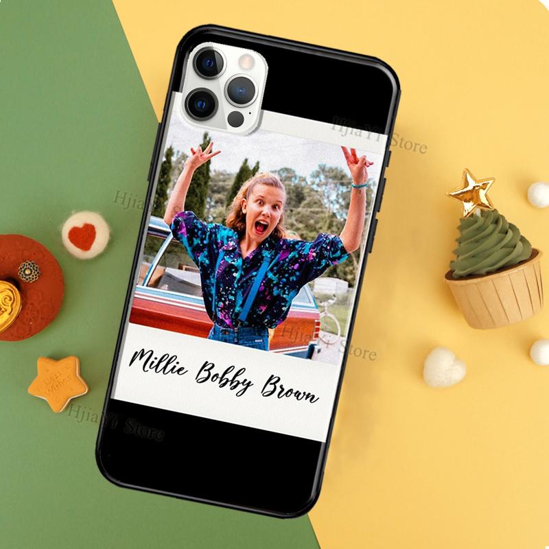 Millie Bobby Brown TPU Soft Case For iPhone 11 14 Pro Max 12 13 Mini XR X XS MAX 6 7 8 Plus SE 2020 Phone Cover