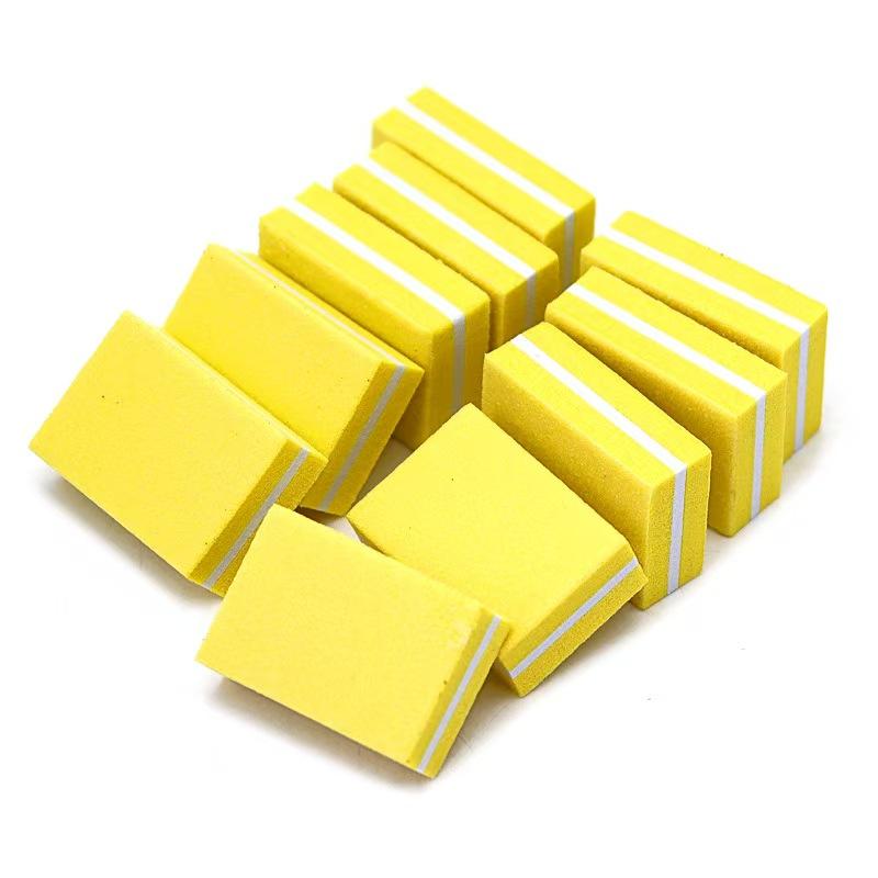 High Elastic Sponge Nail Buffer Block Mini Double Sided Sanding Nail File for Nail Shaping Polishing Manicure Supplies