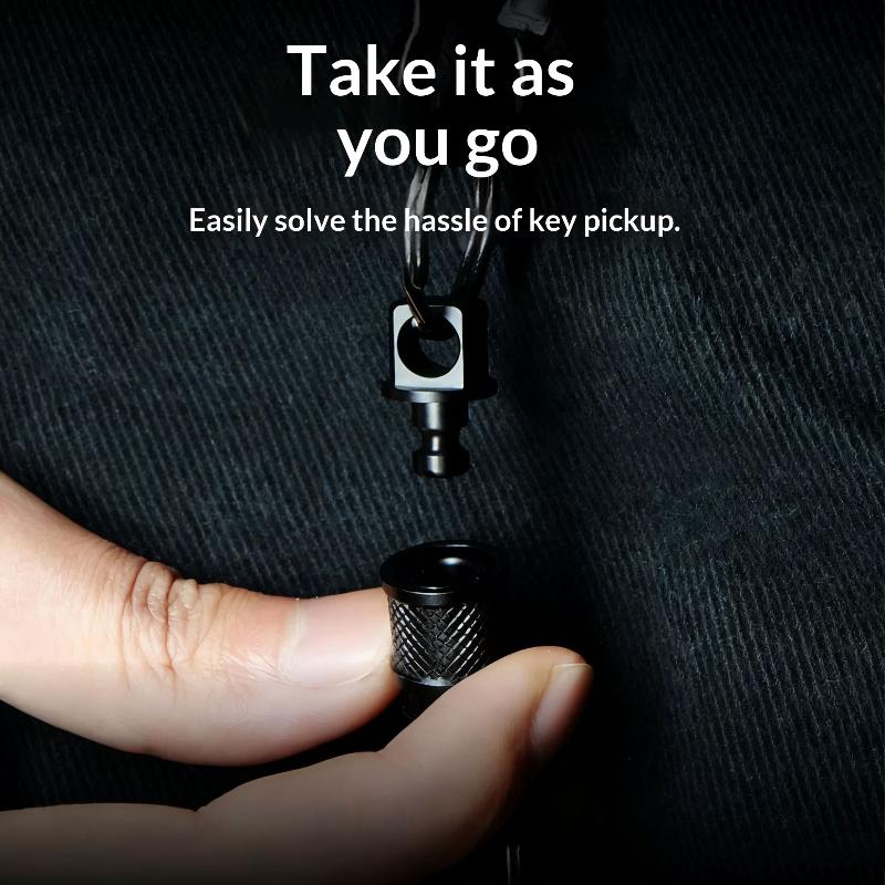 1Pcs Outdoor Edc Tool Double Head Quick Release Buckle Titanium Alloy Keychain Removable Portable Mountaineering Buckle