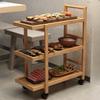 Commercial Kitchen & Hot Pot Serving Cart W/ Locking Wheels | Restaurant, Home