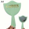 Precision Lash Extension Mirror HD Glass With Comfort Handle Portable Makeup Tool for Travel Eyelash Grafting