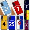 Personalised Football Strips Phone Case For Xiaomi Redmi Note 12 8 9 10 11 Pro 8T 9S 10S 11S 12S 10A 9C 10C 12C Cover