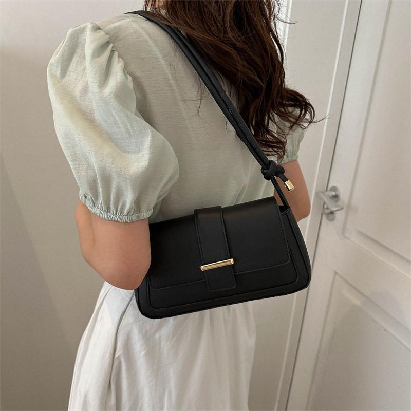 Chic Small Square Handbag Stylish Pu Leather Tote Bag For Trendy Autumn Fashion