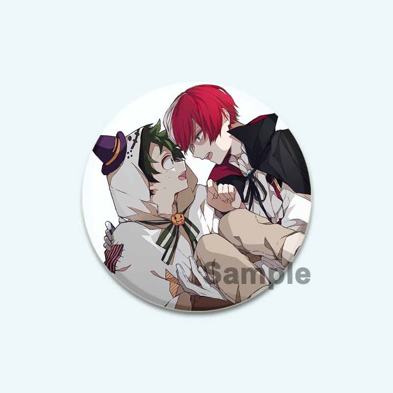 

32/44/58 мм Фанаты Коллекции Аниме Моя геройская академия Броши Мидория Изуку/Бакуго Кацуки/Тодороки Шото Значок на рюкзак Мультяшные значки на лацкан 32mm