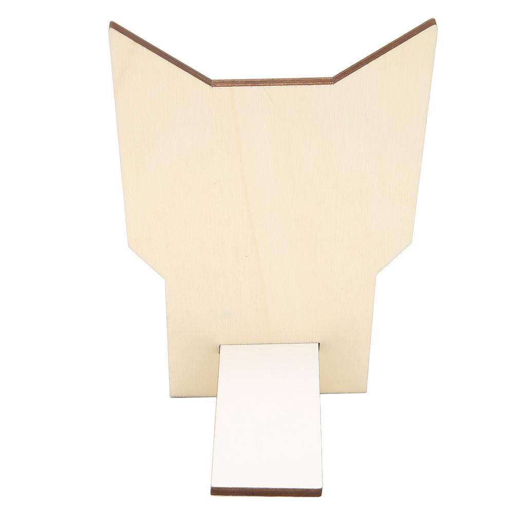 Wooden Eyeglasses Holder Cute Cat Appearance Light Spectacle Holder Stand for Storaging Glasses Rings Necklaces