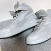 Used [Good Condition] OFFICINE CREATIVE Gray High Cut Sneakers Negotiable