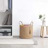 Home Cotton Rope Woven Storage Basket Dirty Clothes Basket Storage Basket Living Room Bedroom Large Capacity Sundries Basket