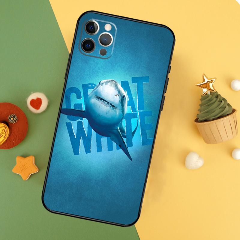 

Shark and Killer Whale Phone Case For iPhone 17 16 16E 15 14 12 11 13 Pro Max 12 13 Mini 17Air Shockproof Cover iPhone 12 Pro