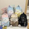 Schoolbag1011 new Korean students schoolbag college wind junior high school students large capacity backpack dopamine color matching backpack
