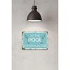 Metal Wall Art Retro Poolside Decor Vintage Cocktail Party Plaque Home Bar Art Swimming Pool Wall Sign Leisure Man Cave Gift