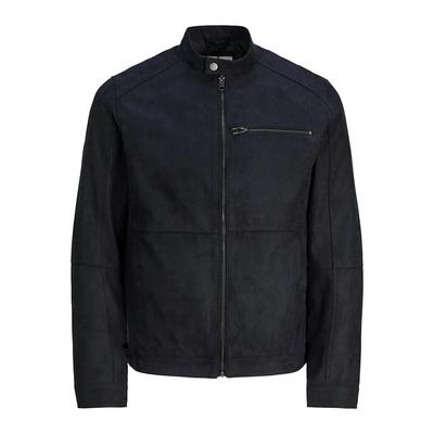 Jack & Jones Synthetic Leather Jacket Water-Resistant Black