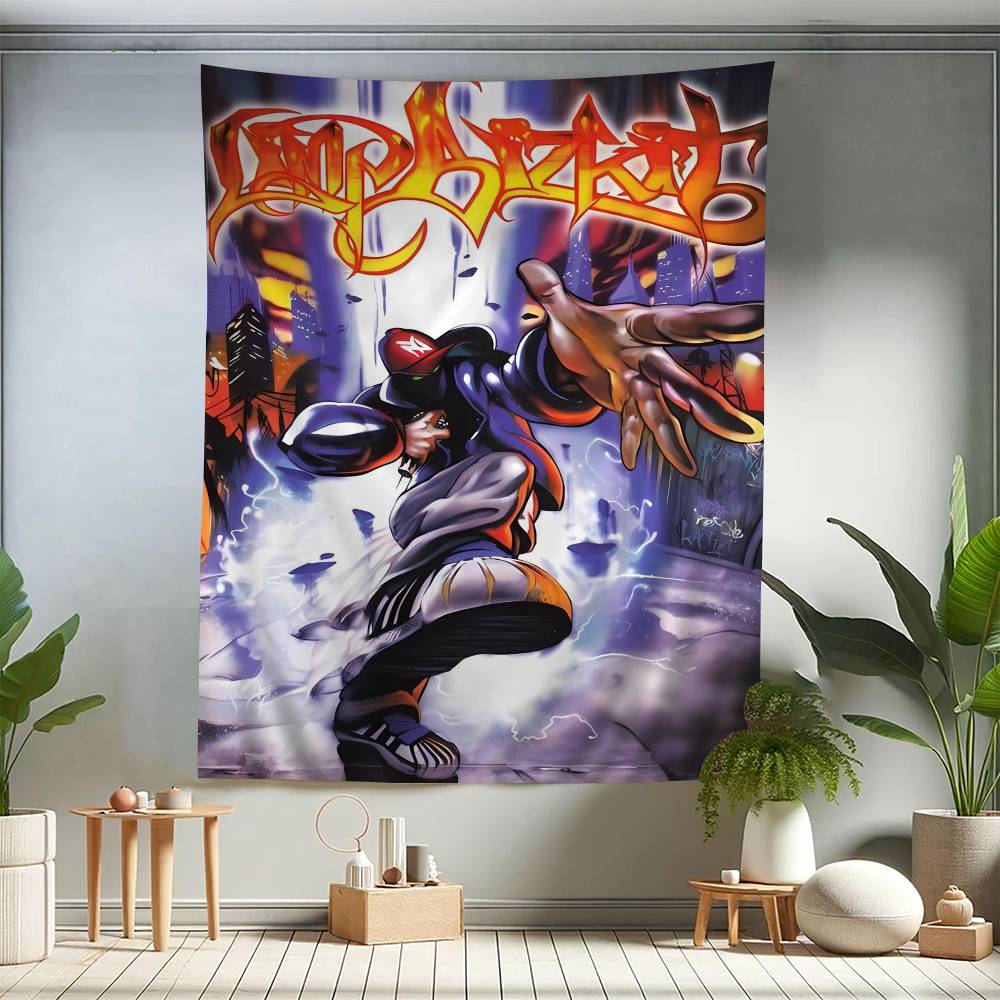 Arazzo Cartoon Limp Bizkit Arte Fantascienza Stanza Arredamento Casa Appeso a Parete Fogli