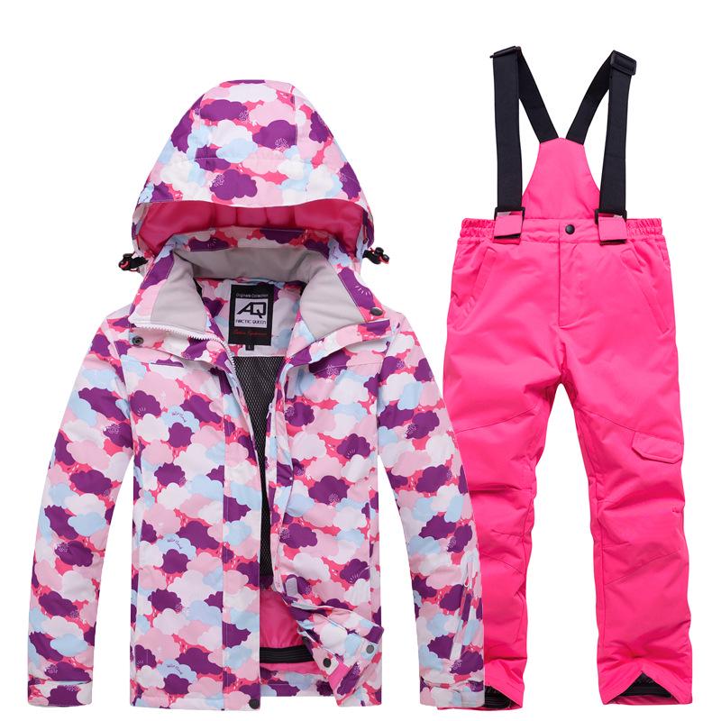 Kids' Warm Winter Ski Suit: Thickened Jacket for Boys & Girls