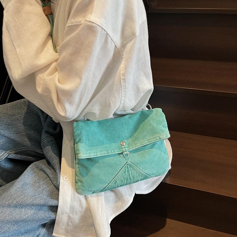 Denim Shoulder Bag Large Capacity Messenger Bag Women's Messenger Bag