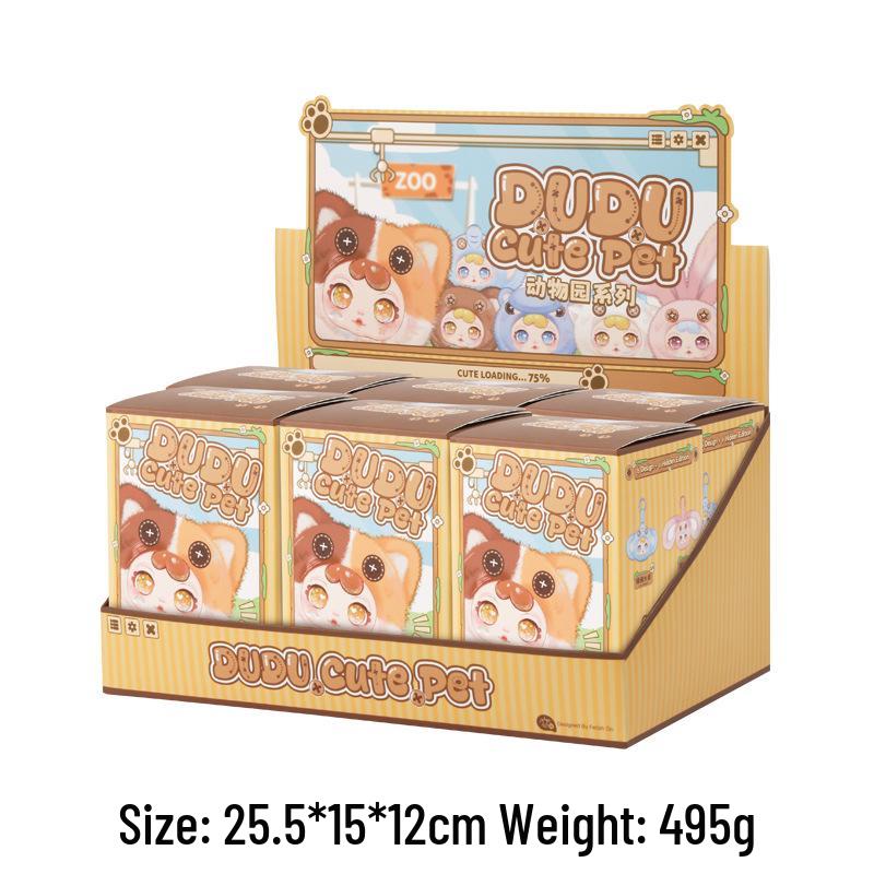DUDU Cute Pet Zoo Pendant Plush Blind Box Toy for Children & Students by Xiaohongshu.