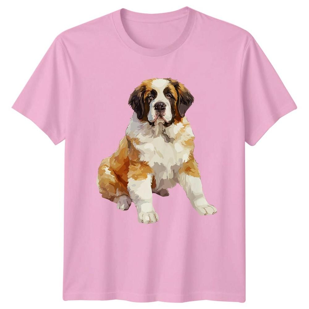 Saint Bernard Dog TShirt Pet Lover Gift For Him And Her