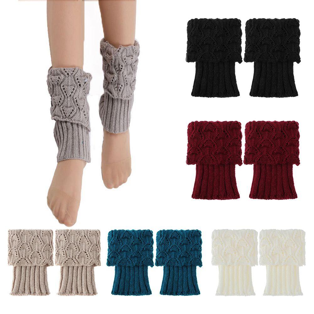 1 Pair Toppers Shoes Accessories Knit Crochet Boot Cuffs Leg Warmers Foot Cover Boot Socks