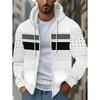 Fashion Versatile Men's Striped Zipper Sweatshirt Casual Comfortable Hoodies Sweatshirts Men’s