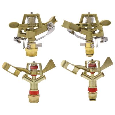 1/2inch 3/4inch Metal Pulsating Farm Sprinkler 360 Degree Rotatable Rocker Arm Sprinkler Nozzle Garden Watering Irrigation
