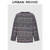 UR Men's Retro Jacquard Pocket Knitted Cardigan