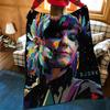 Music B-Bjork Throw Flannel Cozy Print Blanket, Portable, Durable Machine Washable Cute Cool
