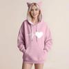 Women's Fashion Casual Long Sleeve  Hooded Sweatshirt Tops