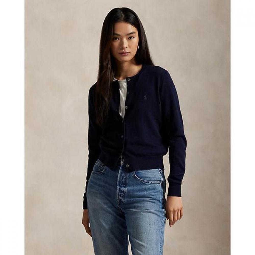 Polo Ralph Lauren Women S Wool Crewneck Cardigan wmpoSwendw20452400 XS