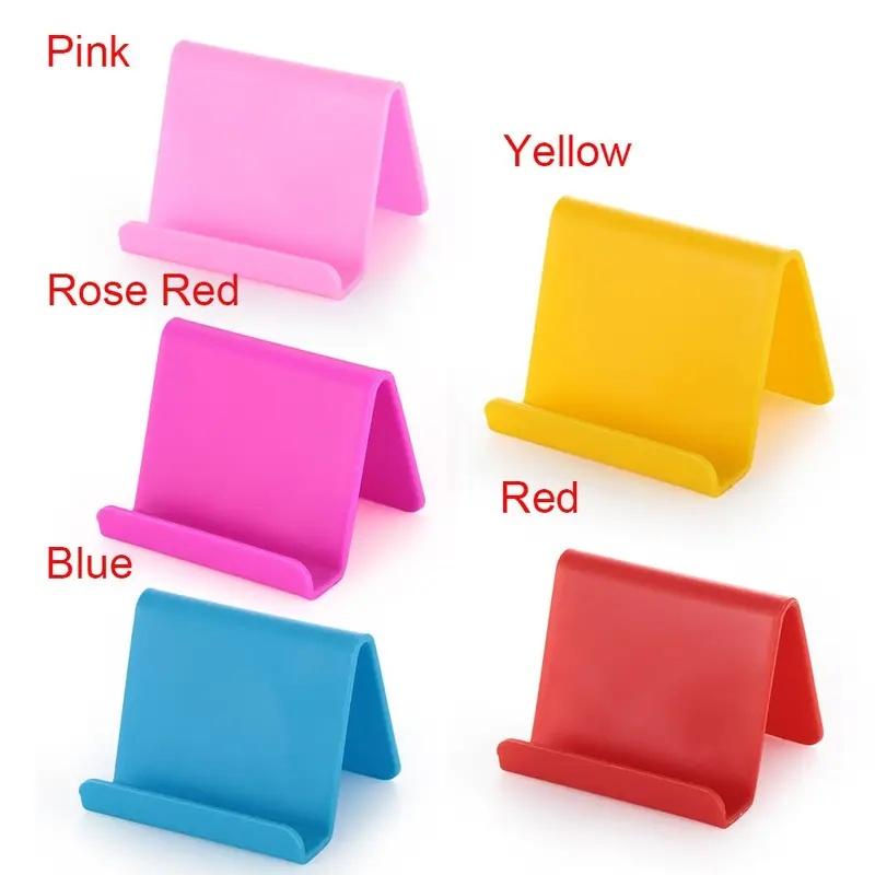 1Pc Phone Holder Universal Mini Plastic Smart Phone Holder Table Desk Mount Stand Phone Holder Bracket Tablets Holder