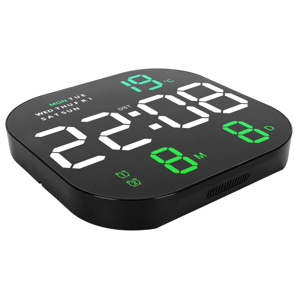 Digital Clock Large Screen LED USB 5V Remote Multifunctional Temperature Month Display Luminous