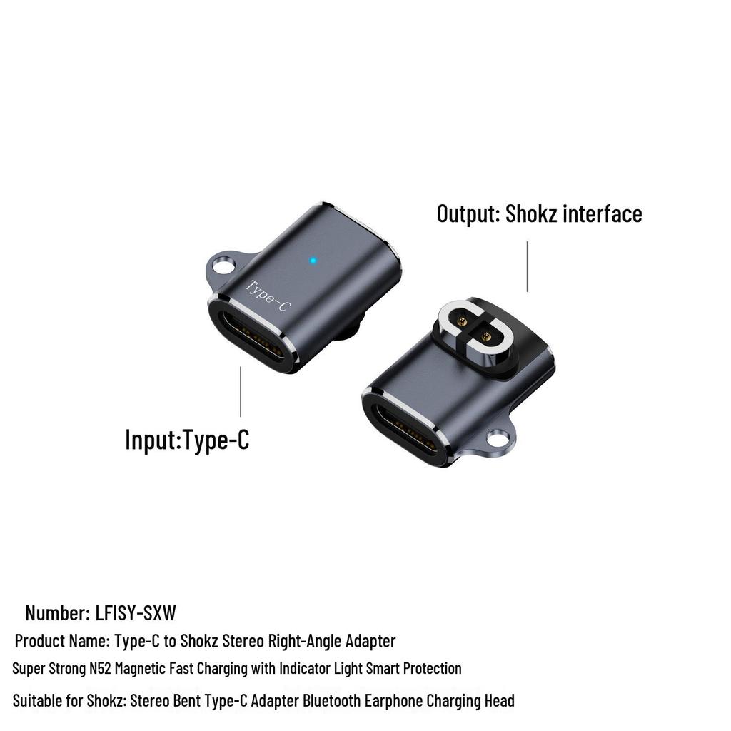 Magnetic Type-C Charging Cable for Shokz AS800/S803/S810 Bone Conduction Bluetooth Headphones
