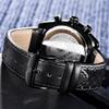 BENYAR Top Brand Luxury Watch Men Sport Quartz Male Chronograph Date Clock Military Army Black Genuine Leather Wristwatch 5120
