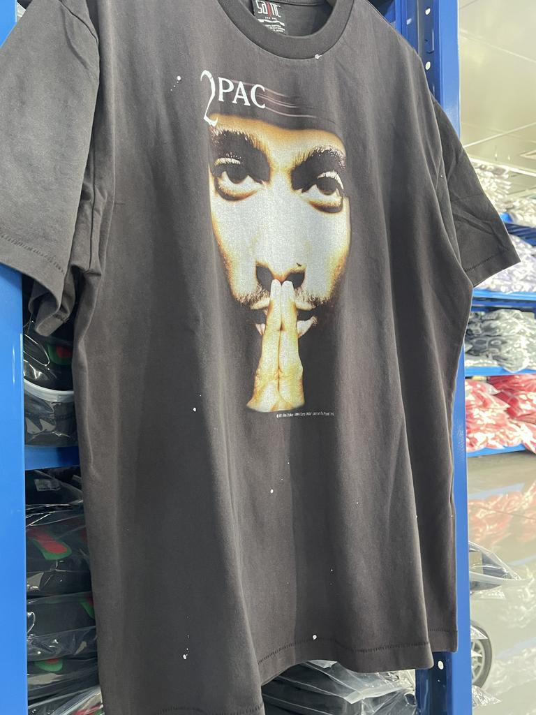 High Quality 25SS SAINT Printed Washed Vintage Short Sleeved Street Casual Loose Cotton Round Neck T-shirt For Men Hip Hop