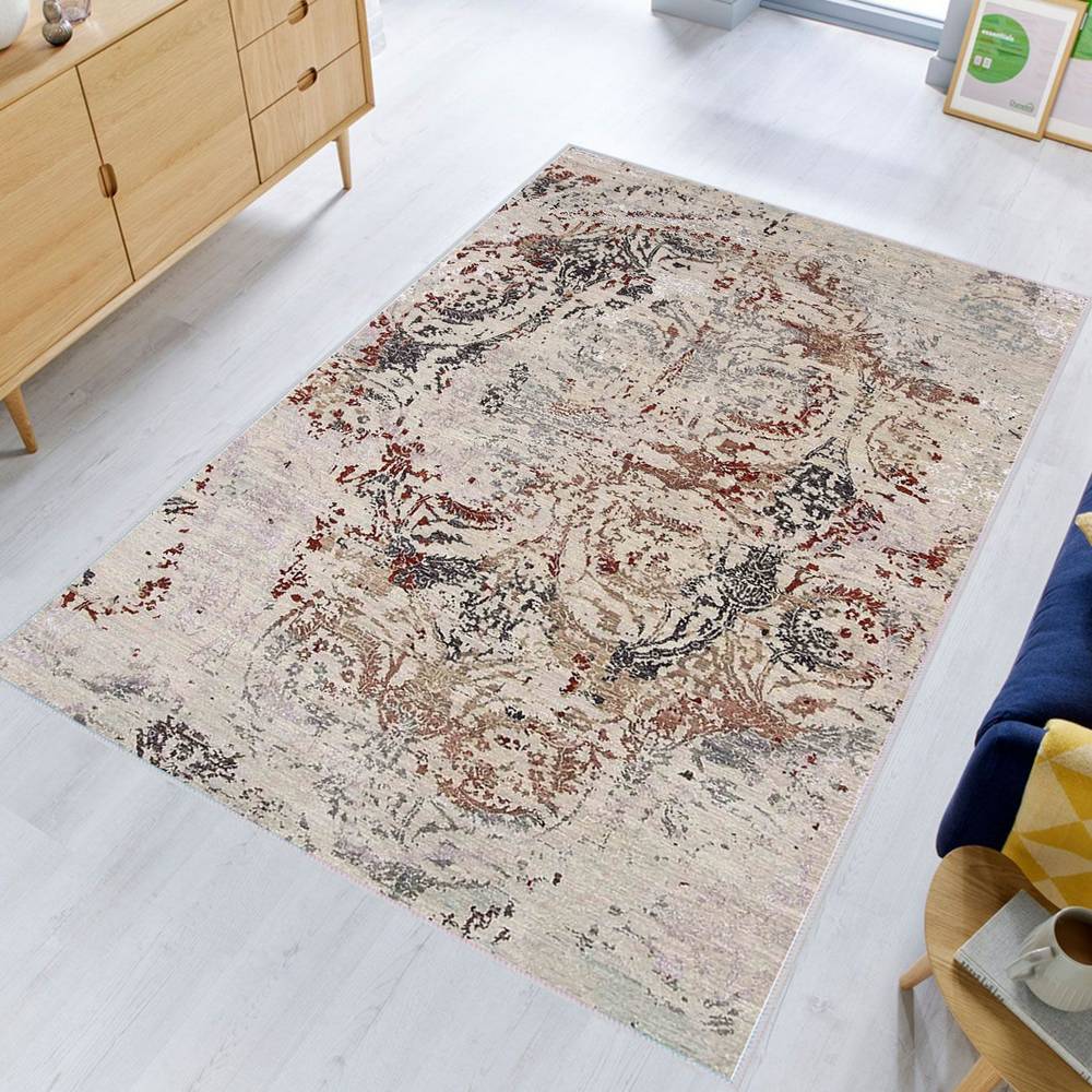 

Моющийся ковер с принтом Rovigo Home RVGHOME0361 50x80 бежевый