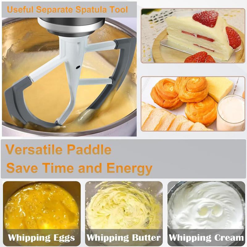 Flex-Kantenrührer 6 Quart Küchen-Kantenrührer-Schaufel Flexible Schüssel-Schaber Vielseitiges Standmixer-Zubehör Für Kuchenteig Sahne