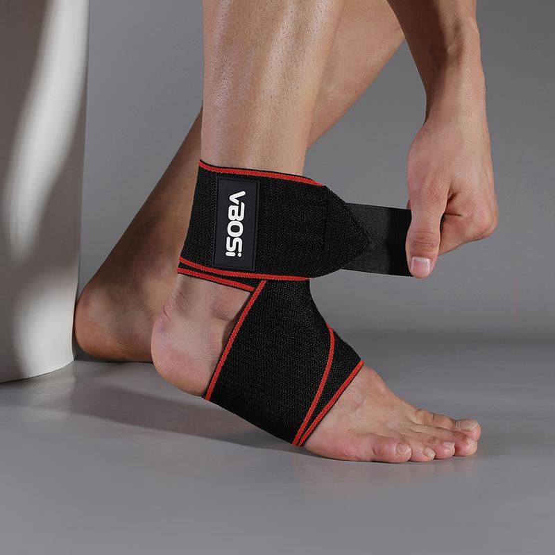 

Vbosi 1 Piece Men Women Adjustable Anti-Slip Compression Ankle Support Wrap With Elastic Straps For Sports And Daily Use one size