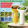 1000X Zakmicroscoop voor Kinderen met 8 LED-lampjes Handheld Digitale Microscoop 2MP Lens Kinder Biologische Insect Munt Vergrootglas