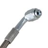 Stainless Steel Braided -4AN Turbo Oil Feed Line 90 Degree Straight Hose End Durable Rotatable Wear Resistant Vehicle Parts