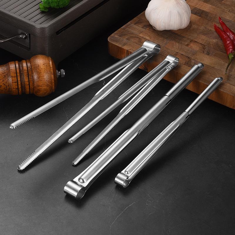 304 Stainless Steel Korean BBQ Grill and Steak Tongs