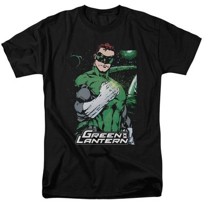 Green Lantern Fist Flare T-shirt Licensed Comic Book Tee Black