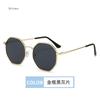 Personalized Multi Women's Sun Goggles New Fashionable Metal Polygonal Sunglasses Driving Travel Anti UV Sunshades Sunglasses