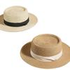 Fashion French Straw Hat Women's Summer Seaside Fine Grass Beach Hat Concave Top Sun Hat Straw Hat Retro Sun Protection Hat