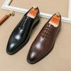 Luxusní lakované boty pro muže Oxfords šněrovací Pánské svatební párty kancelářské pracovní boty Elegantní stylové společenské boty pro gentlemany
